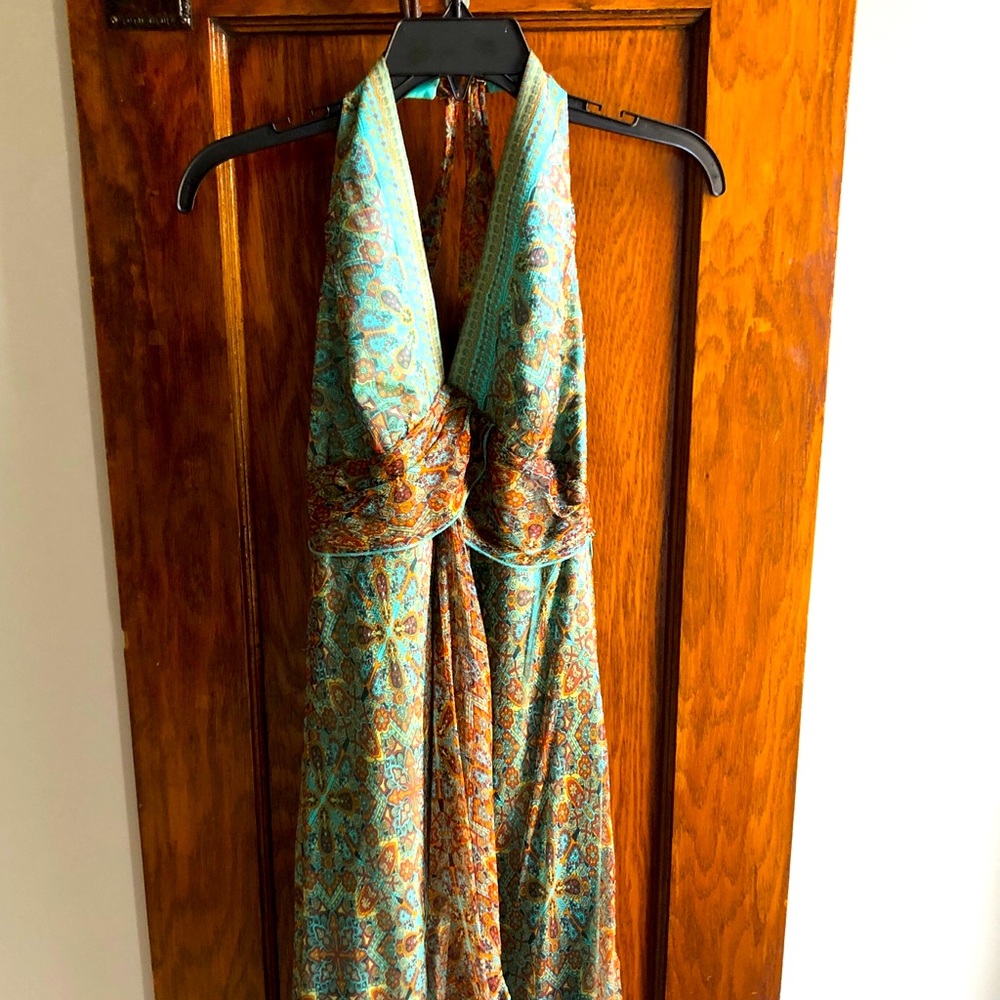 Laundry Summery Print Halter Dress size 4
